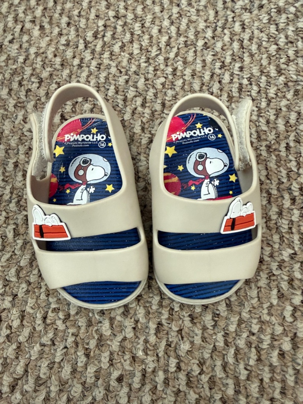 Baby Snoopy Sandals Size 2.5